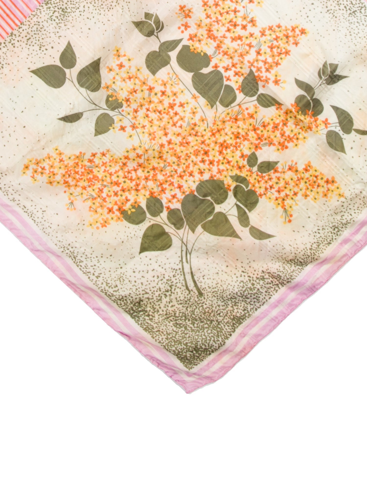 Christian Dior Silk Floral Print Scarf