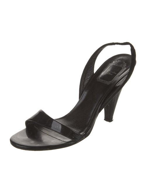 Christian Dior Patent Leather Slingback Sandals