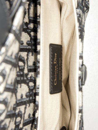 Christian Dior Canvas Saddle Mini