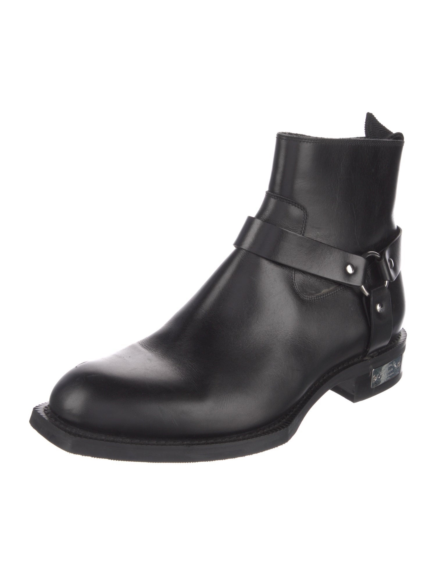 Christian Dior Leather Moto Boots