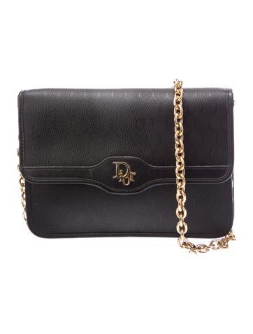 Christian Dior Crossbody Bags Leather Saddle