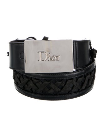 Christian Dior Signature Logo Leather Belt
