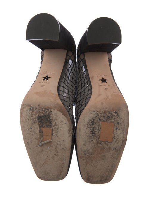 Christian Dior Mesh Mesh Accents Lace-Up Boots