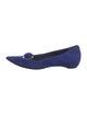 Christian Dior Satin Crystal Embellishments Flats
