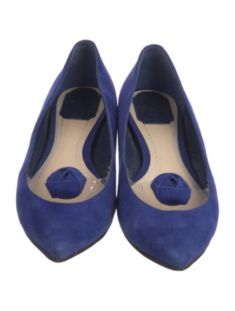 Christian Dior Satin Crystal Embellishments Flats