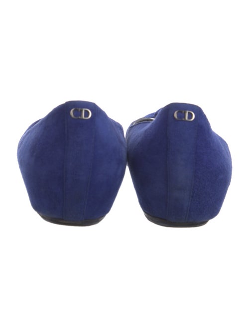 Christian Dior Satin Crystal Embellishments Flats