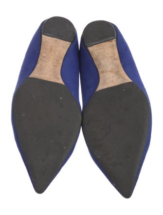 Christian Dior Satin Crystal Embellishments Flats