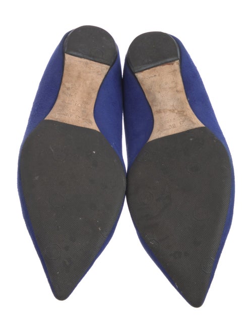 Christian Dior Satin Crystal Embellishments Flats