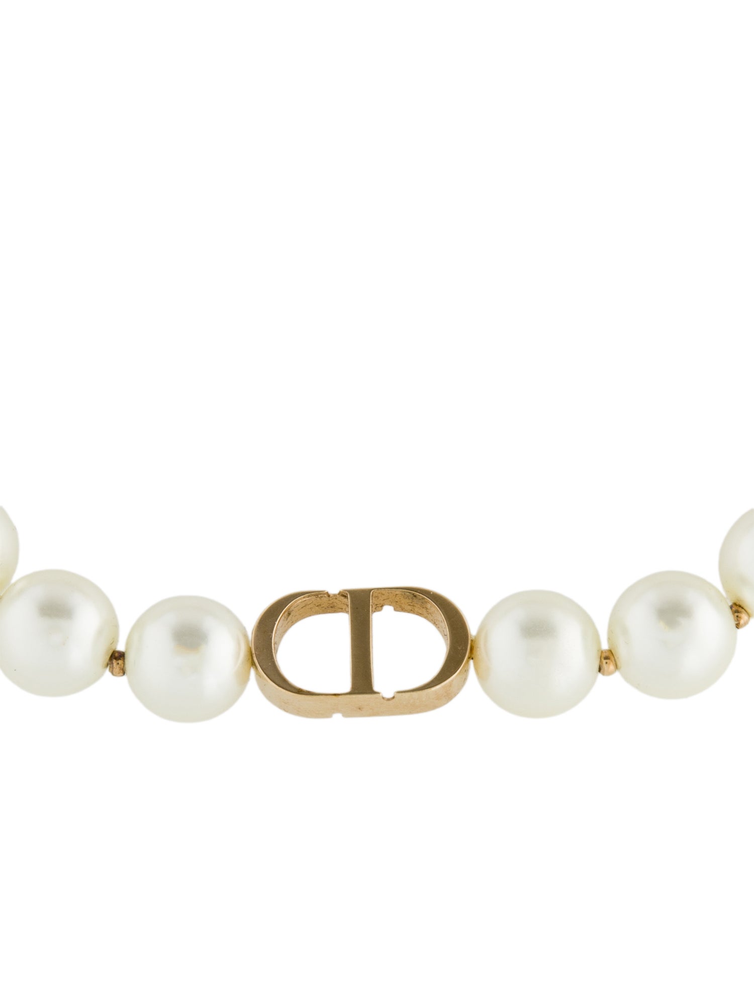 Christian Dior Faux Pearl 30 Montaigne Short Necklace
