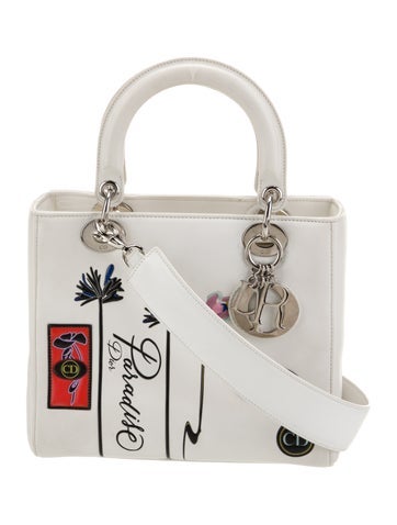 Christian Dior Handle Bags Leather Lady