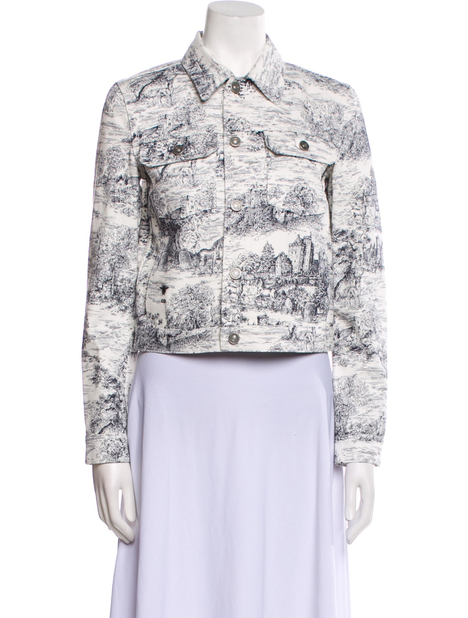 Christian Dior Printed Denim Jacket w/ Tags