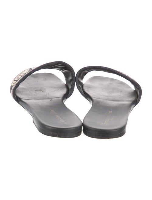 Christian Dior Canvas Printed Slides