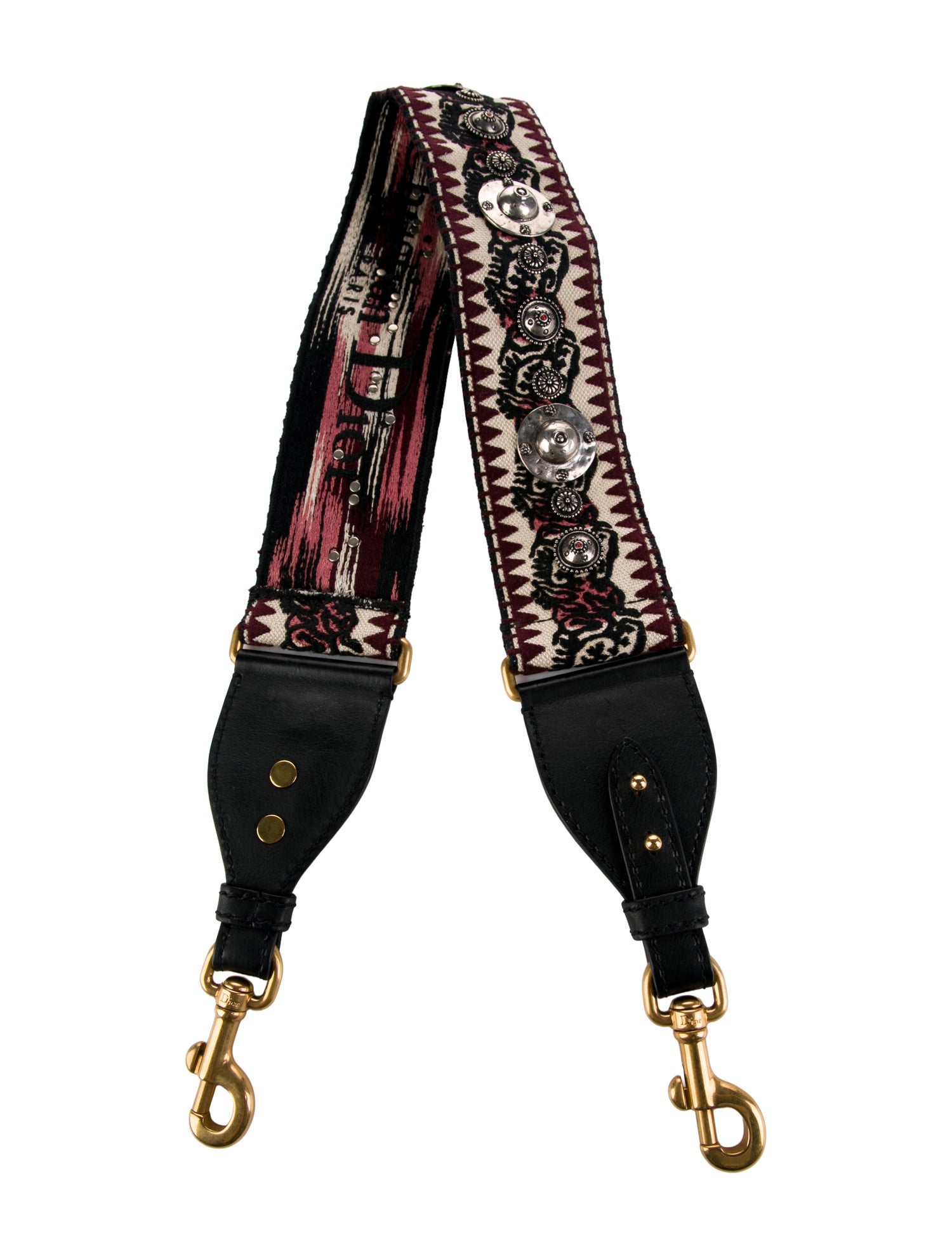 Isabel Marant Leather Shoulder Strap - Black Bag Accessories