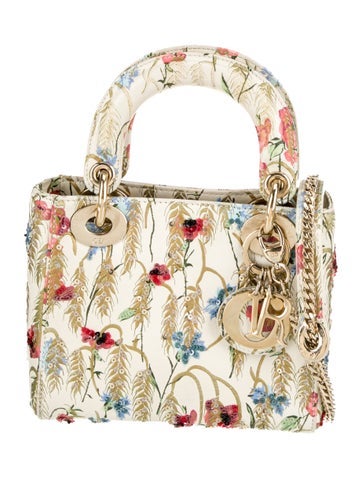 Christian Dior Handle Bags Leather Lady Mini