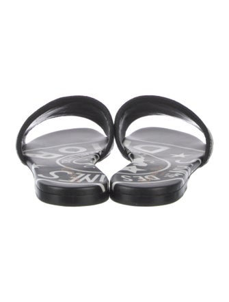 Christian Dior Canvas Printed Slides