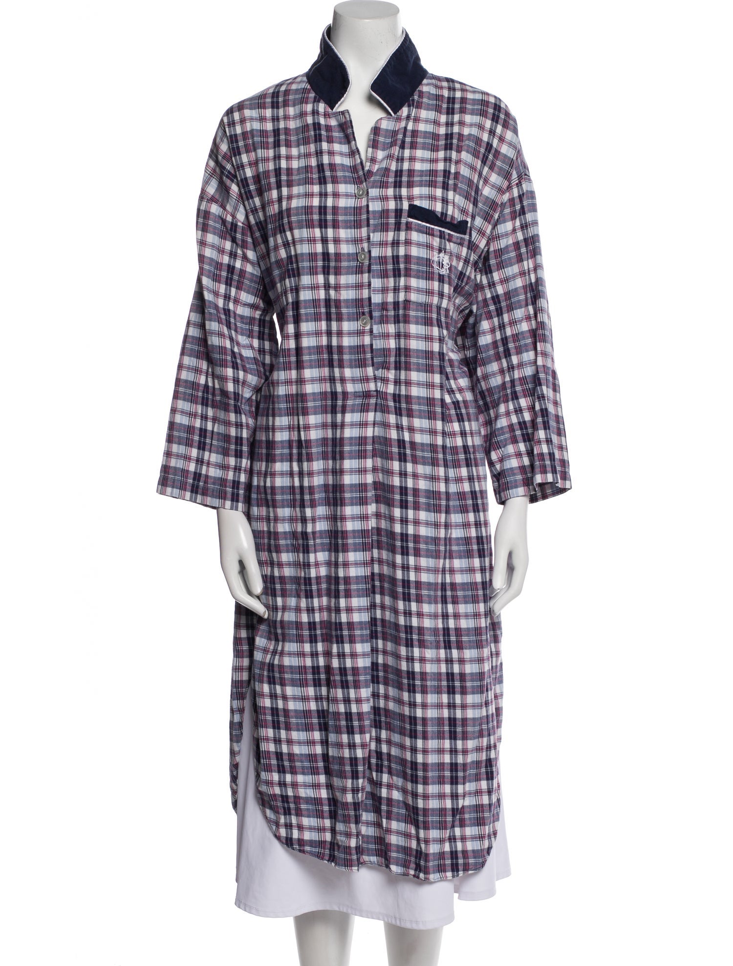 Christian Dior Plaid Print Pajamas