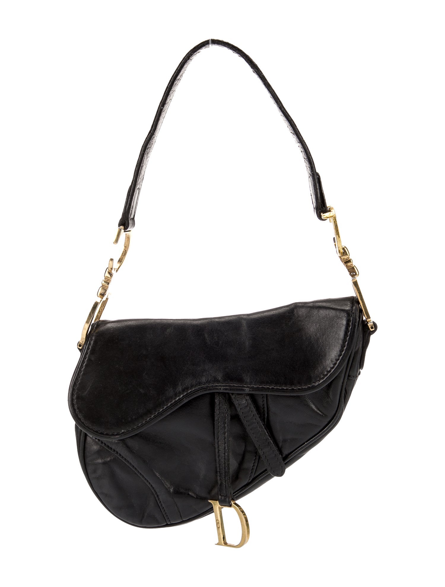 Christian Dior Leather Vintage Saddle Mini Vintage