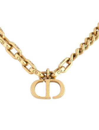 Christian Dior CD Pendant Necklace