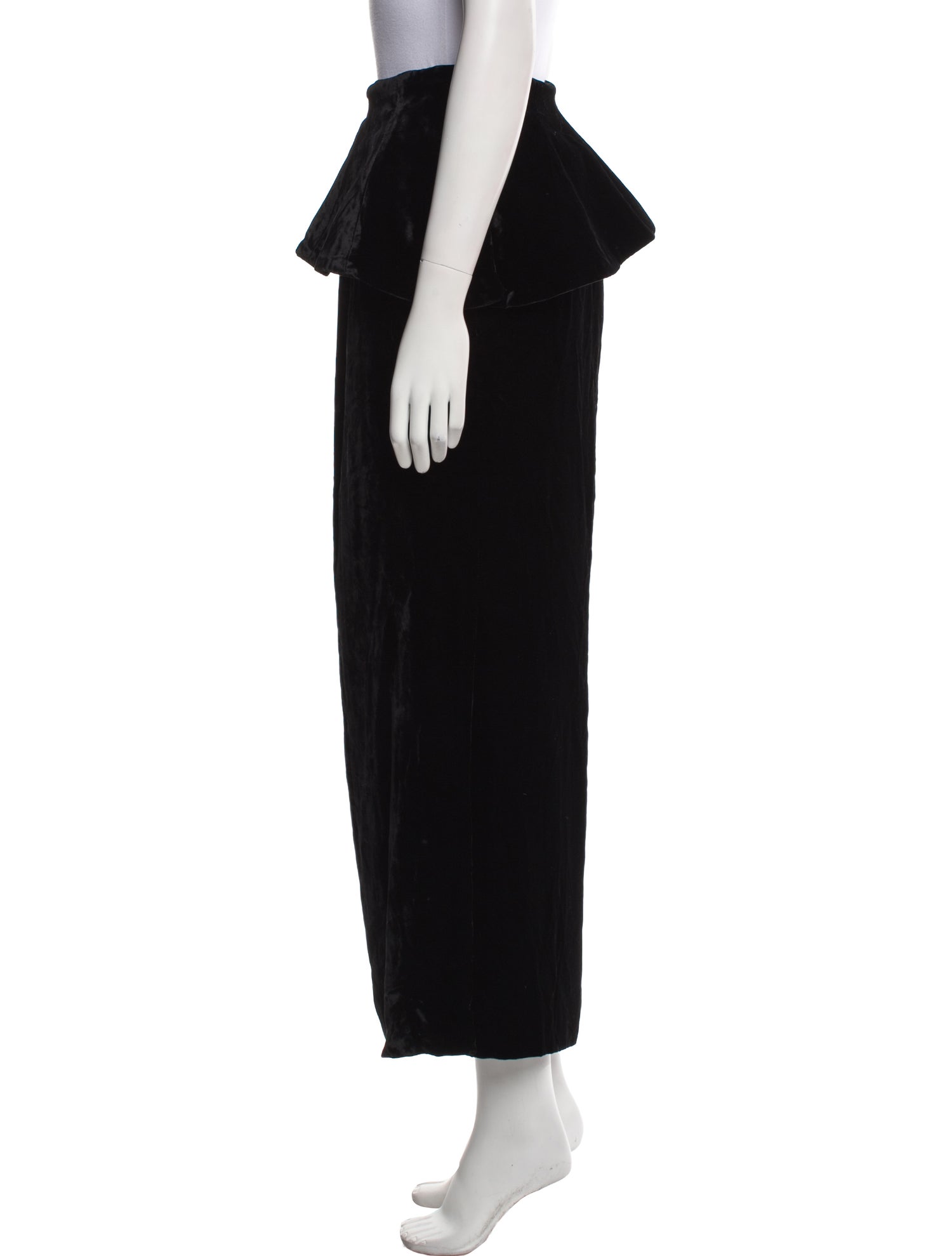 Christian Dior Velour Midi Length Skirt