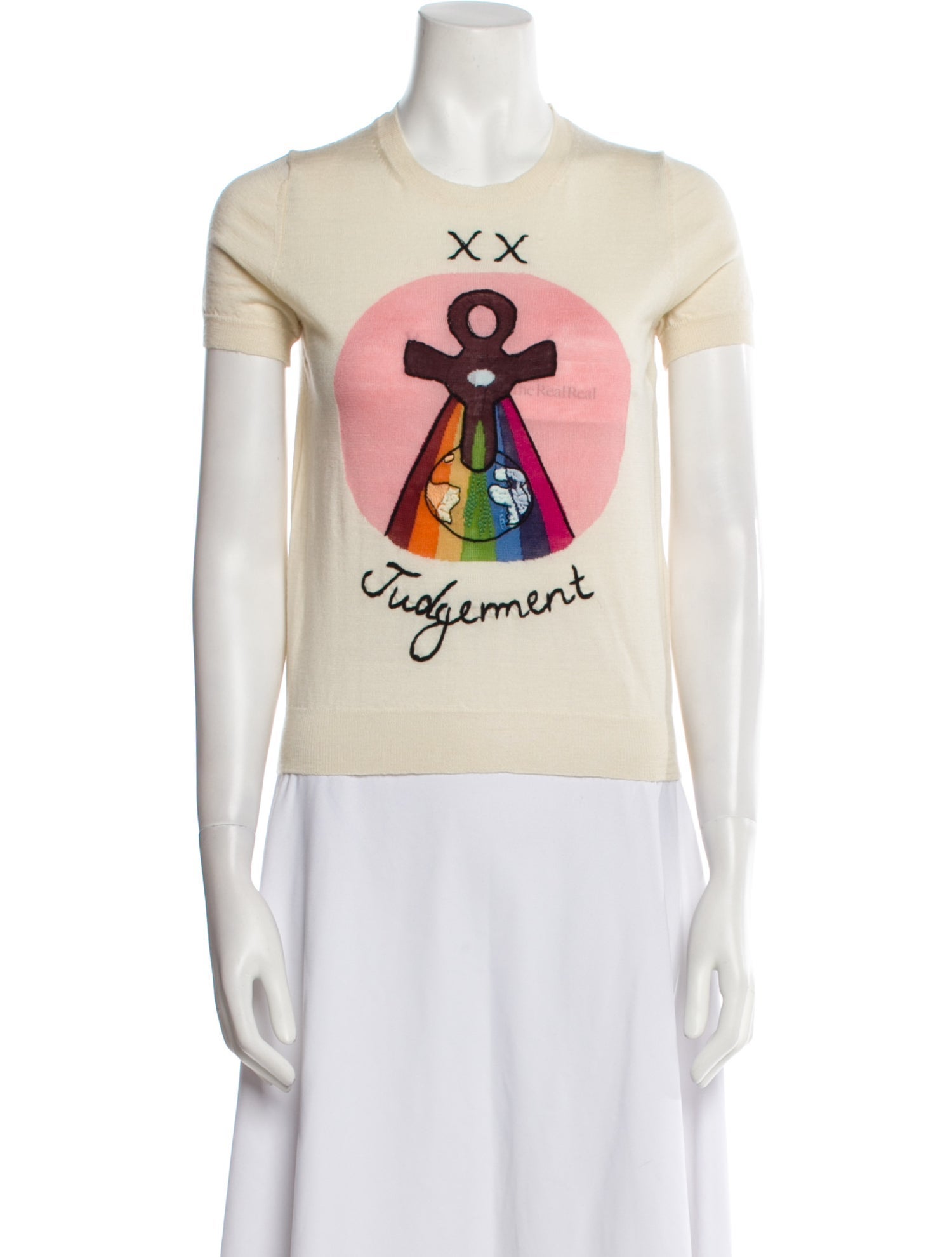 Christian Dior Wool Graphic Print T-Shirt