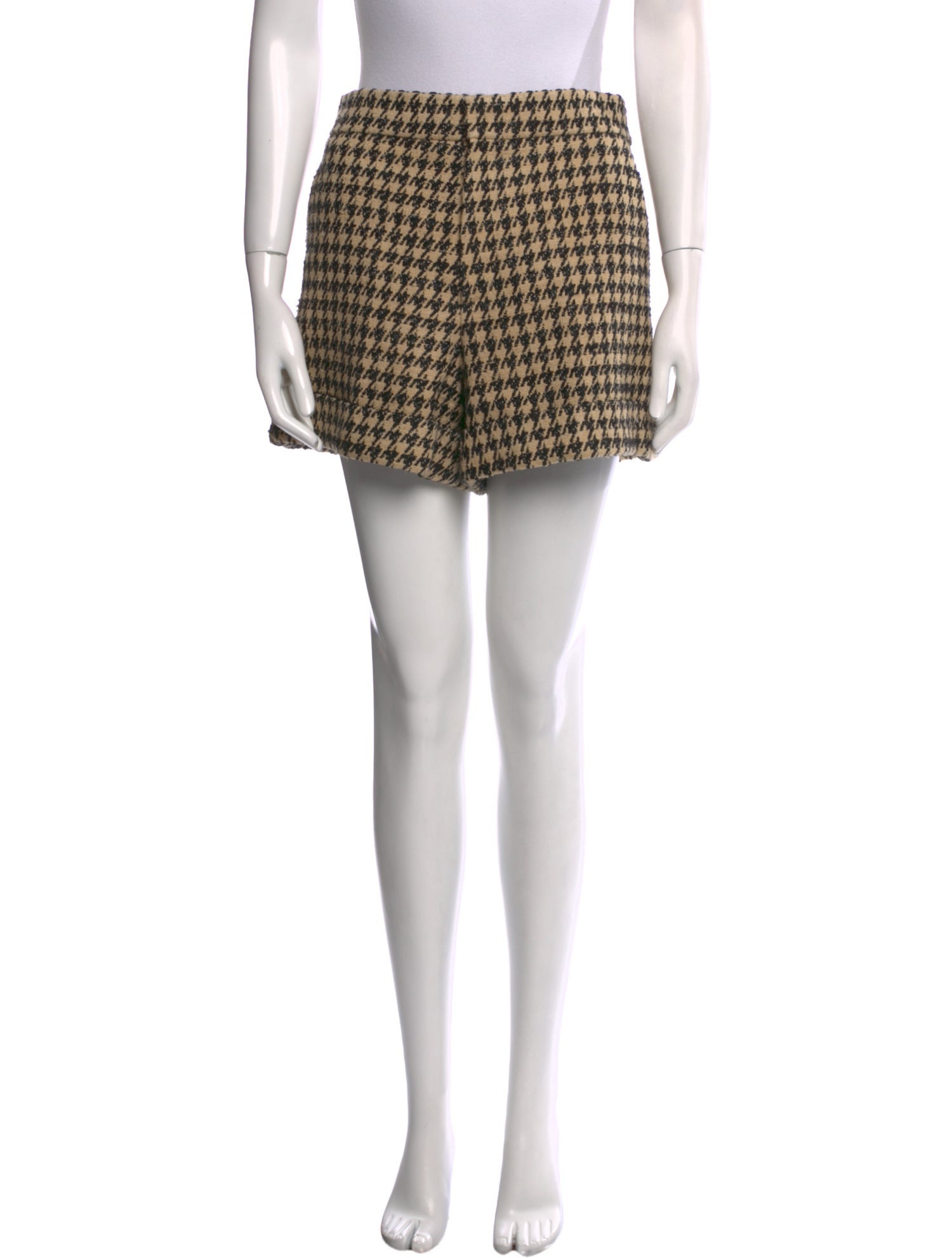 Christian Dior Houndstooth Print Mini Shorts