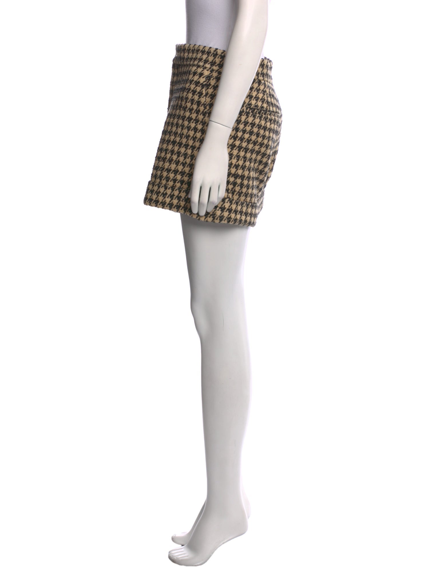 Christian Dior Houndstooth Print Mini Shorts