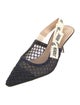 Christian Dior Mesh Printed Slingback Pumps