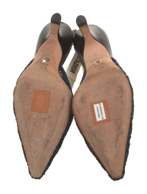 Christian Dior Mesh Printed Slingback Pumps