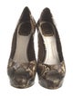 Christian Dior Snakeskin Animal Print Pumps