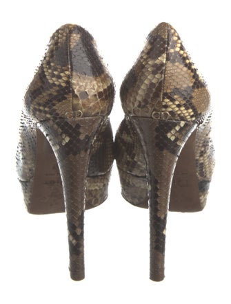 Christian Dior Snakeskin Animal Print Pumps