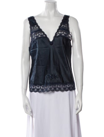 Christian Dior V-Neck Sleeveless Top