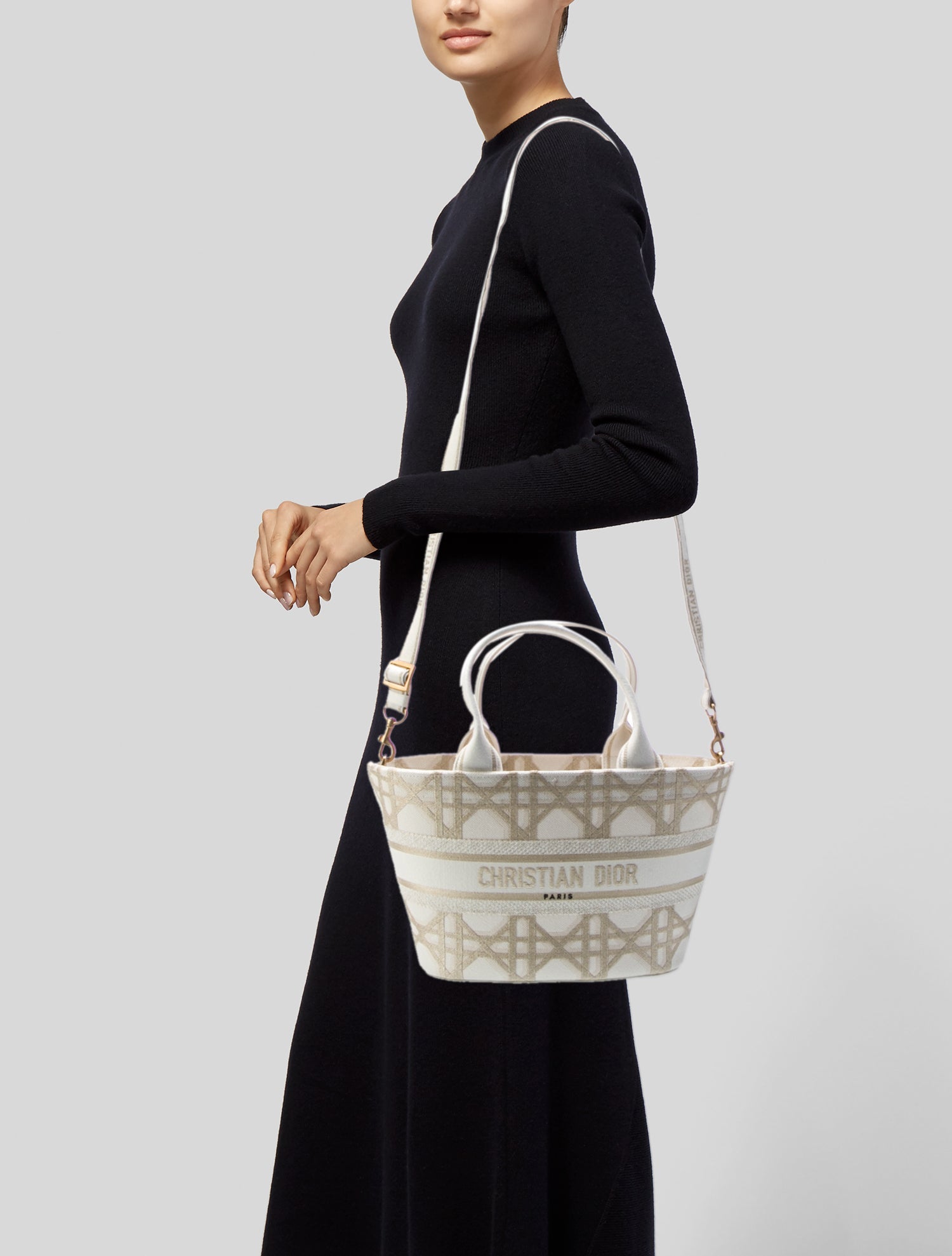 Christian Dior Cannage Brocart Basket 2023