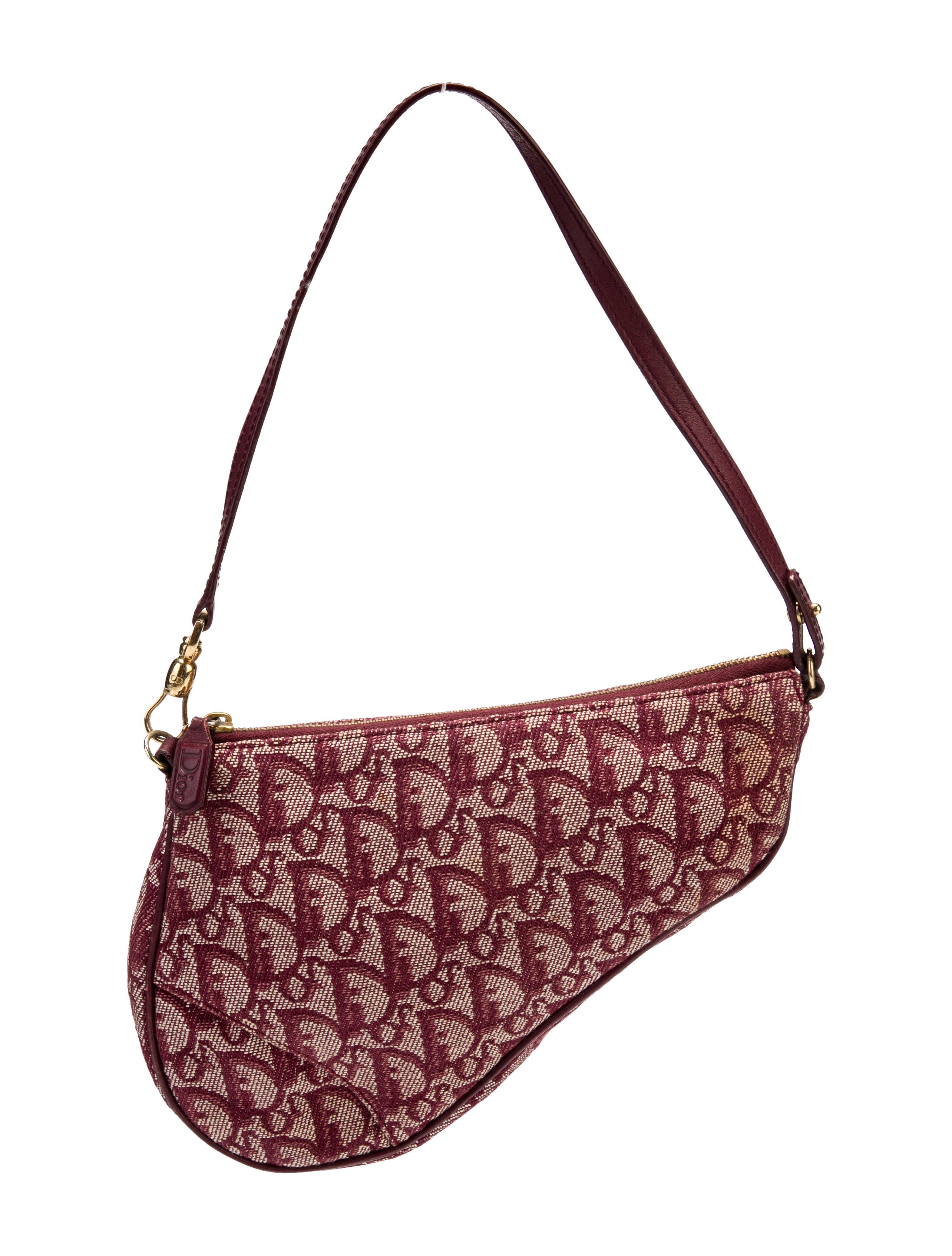 Christian Dior Diorissimo Saddle Pochette Vintage