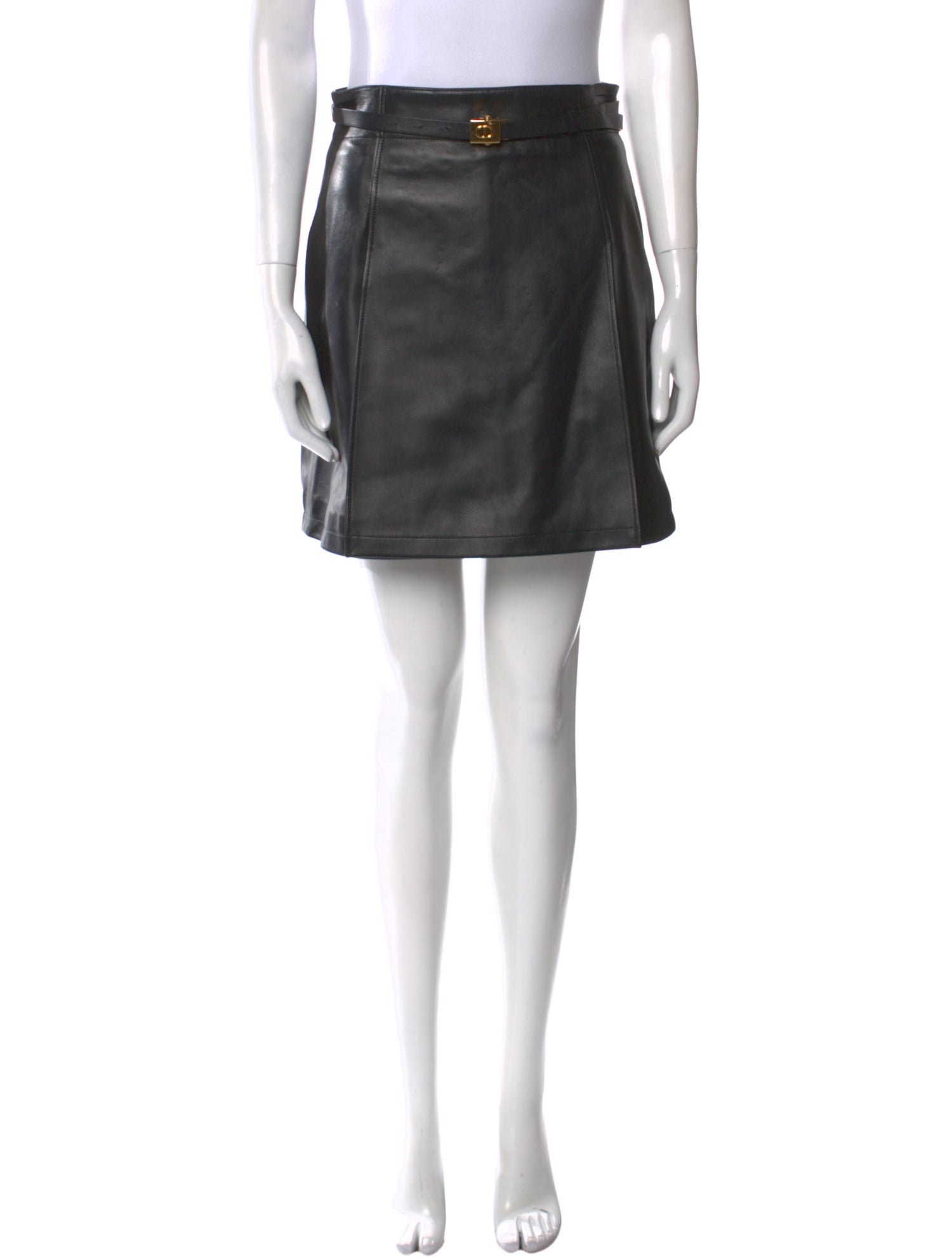 Christian Dior Lamb Leather Mini Skirt