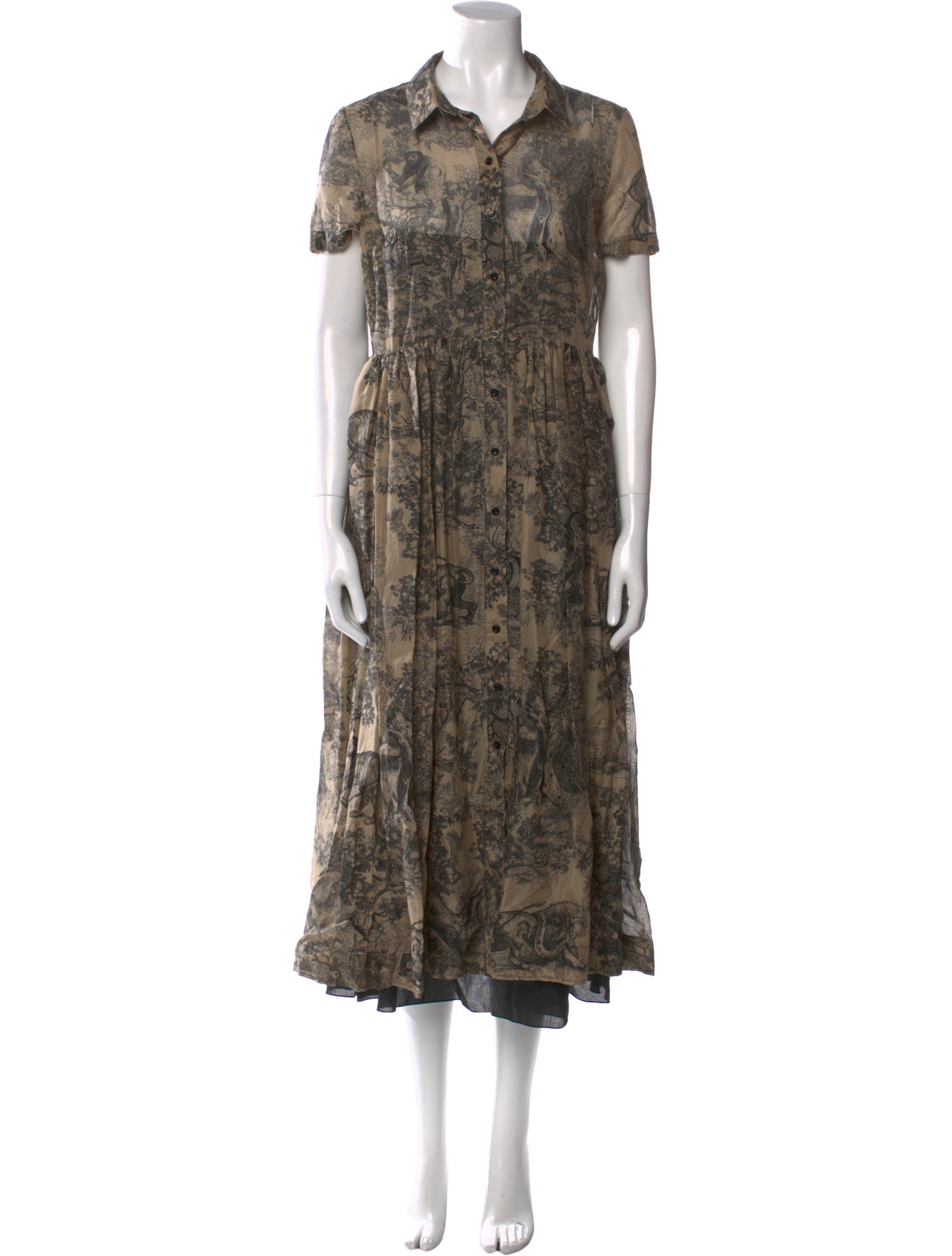 Christian Dior Floral Print Long Dress w/ Tags