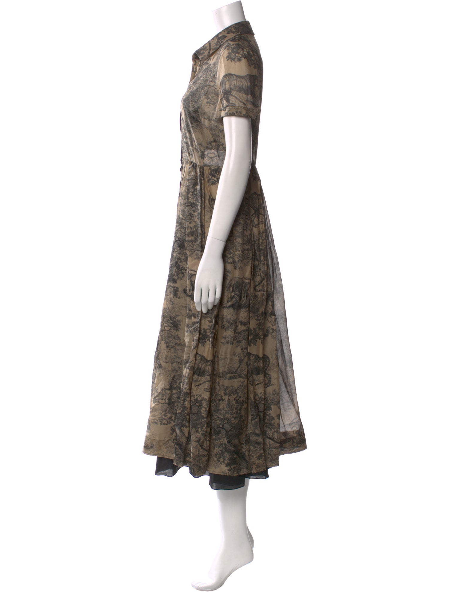 Christian Dior Floral Print Long Dress w/ Tags