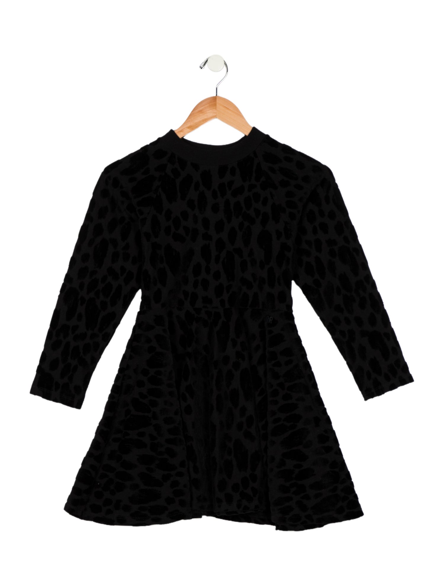 Christian Dior Girl's Black Long Sleeve Dress