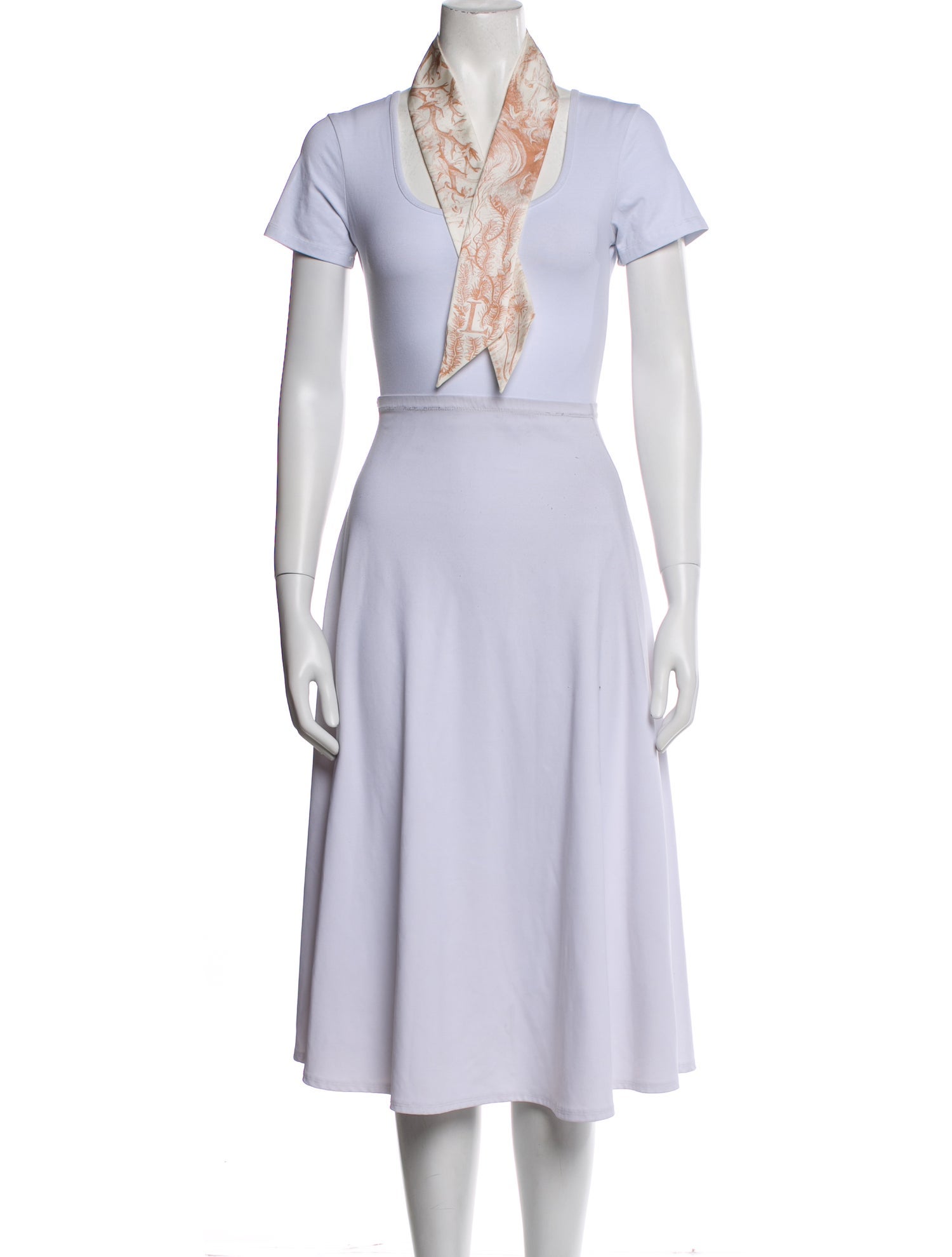 Christian Dior Silk Toile de Jouy Scarf