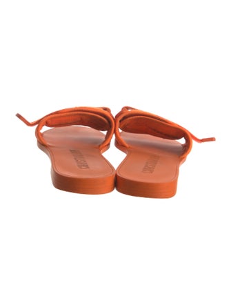 Christian Dior Nylon Grosgrain Trim Slides