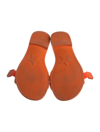 Christian Dior Nylon Grosgrain Trim Slides