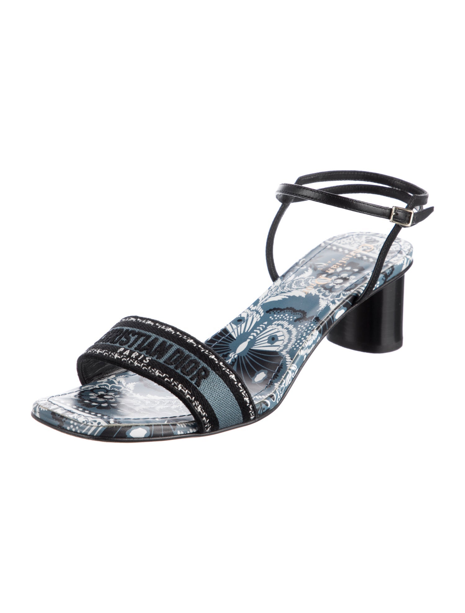 Christian Dior Canvas Patterned Sandals