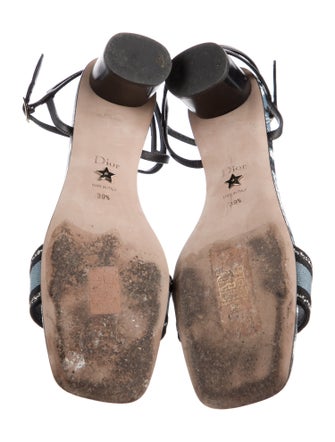 Christian Dior Canvas Patterned Sandals