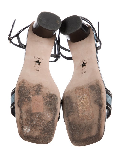 Christian Dior Canvas Patterned Sandals