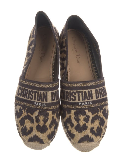 Christian Dior Canvas Animal Print Espadrilles