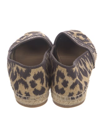 Christian Dior Canvas Animal Print Espadrilles