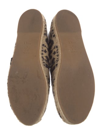 Christian Dior Canvas Animal Print Espadrilles