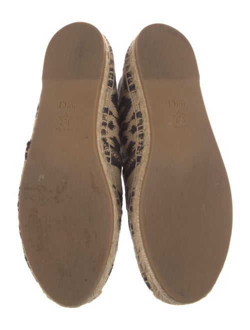 Christian Dior Canvas Animal Print Espadrilles