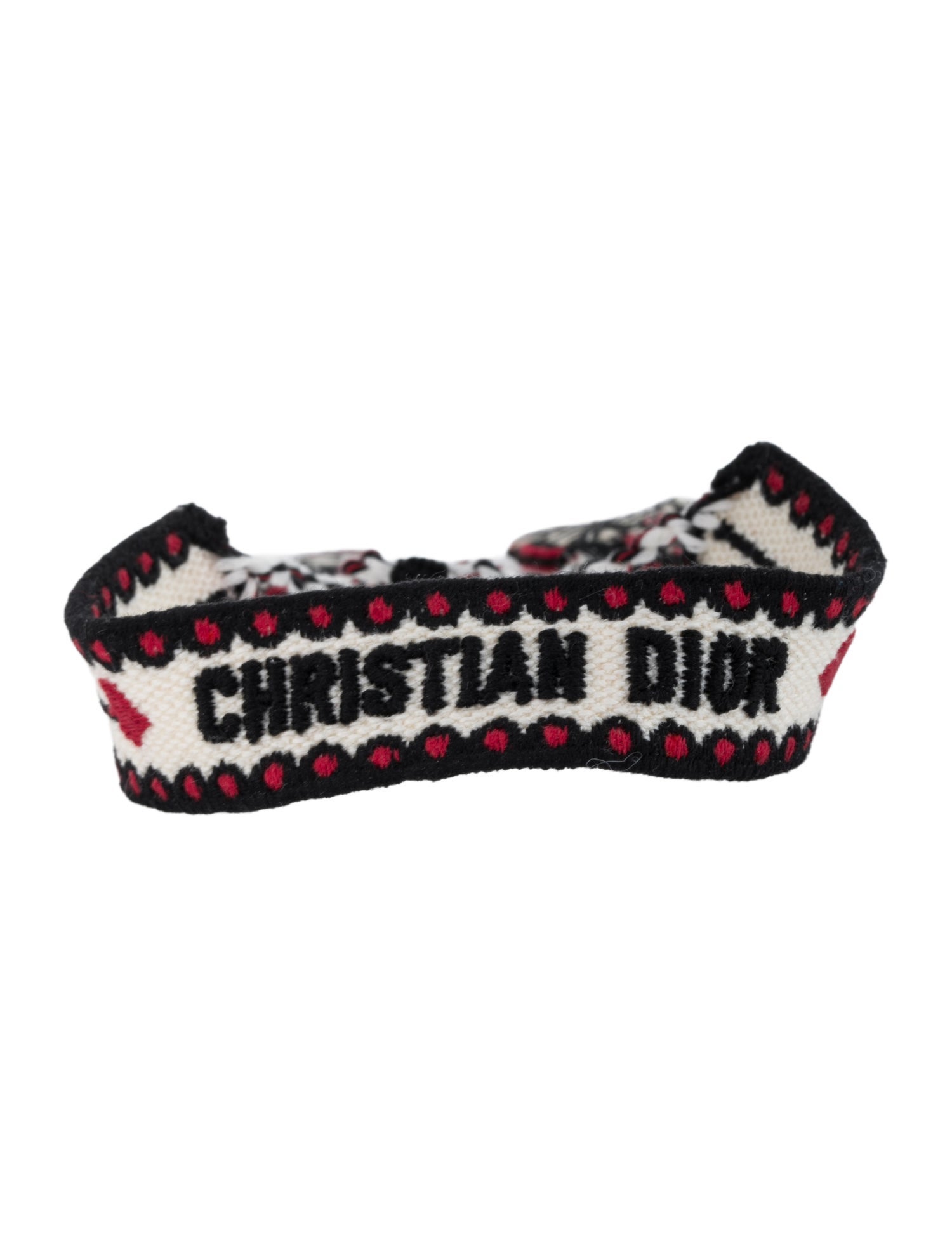 Christian Dior Woven Friendship Adjustable Bracelet