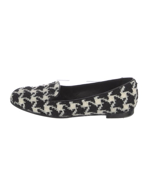 Christian Dior Wool Houndstooth Print Loafers