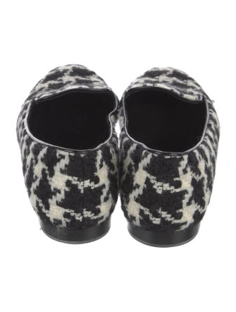 Christian Dior Wool Houndstooth Print Loafers